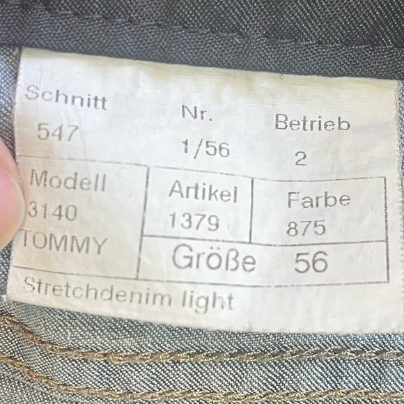 Alberto Mens Jeans Tommy Stretch Denim Light 38" Waist 32" Inseam - Picture 11 of 14